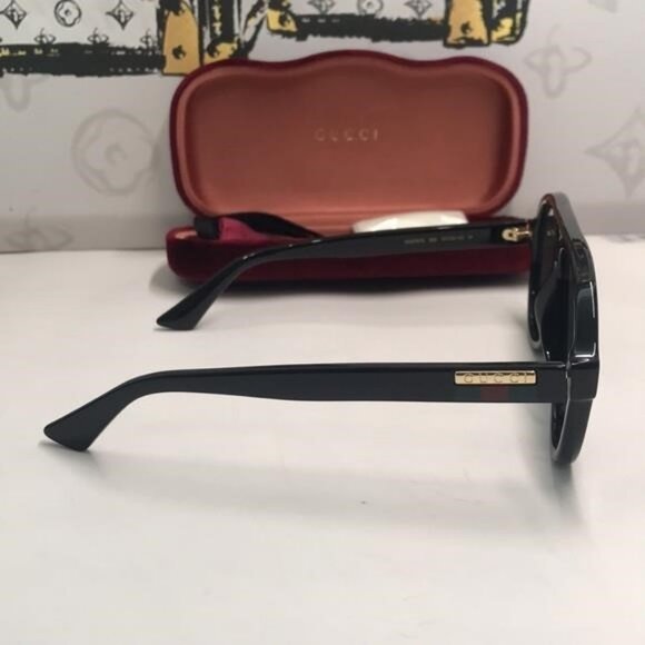 New Authentic Gucci Black Sunglasses GG0767s 005 - Picture 4 of 9